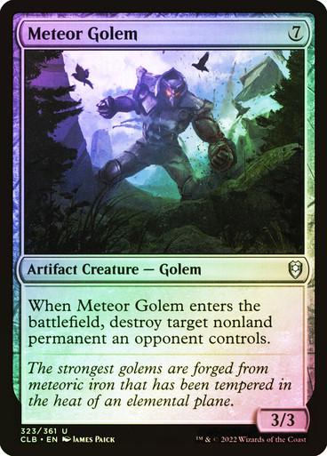 Meteor Golem [Foil] (Magic Commander Legends: Battle for Baldur's Gate)