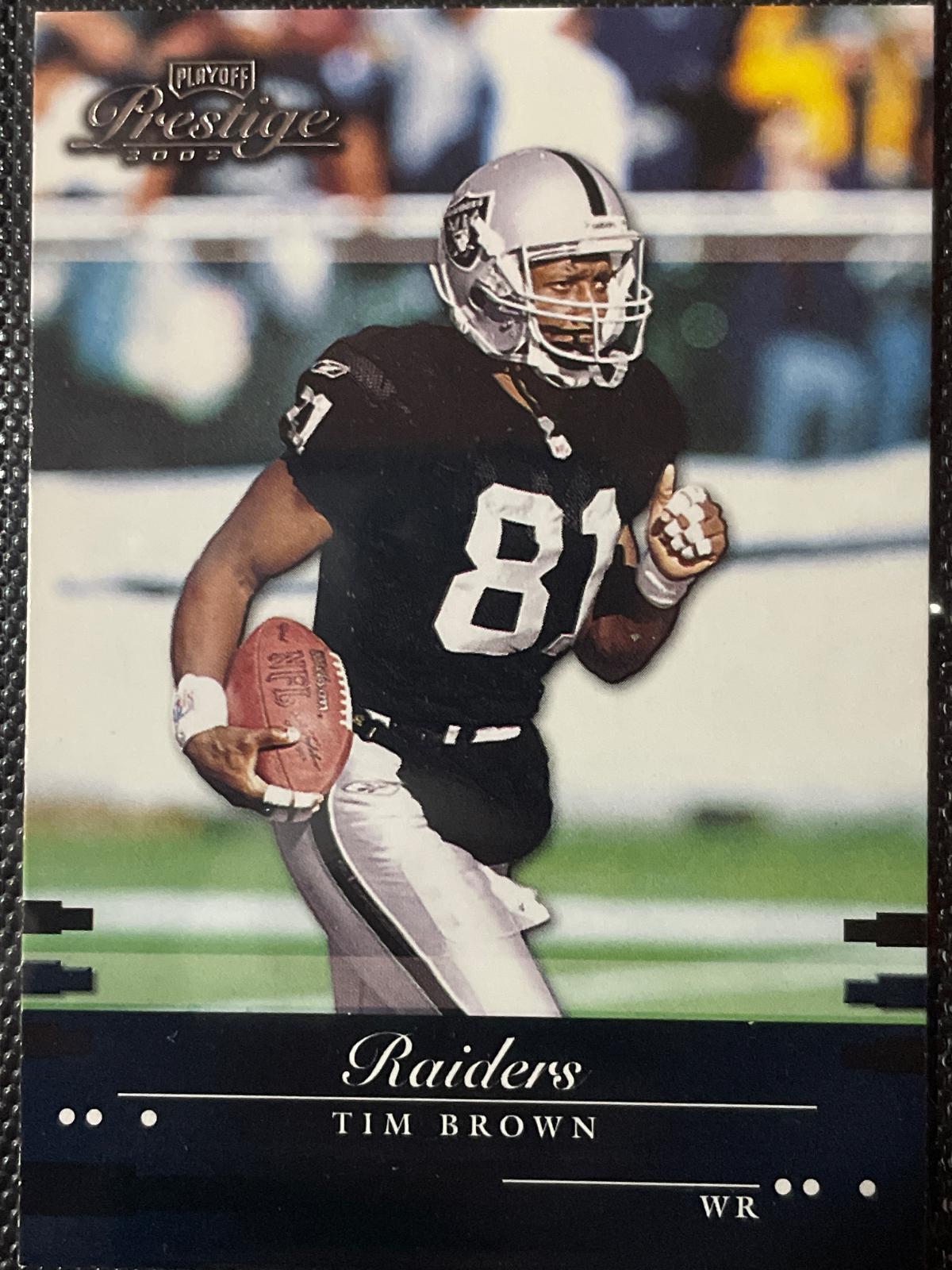 Tim Brown #102 Football Cards 2002 Playoff Prestige
