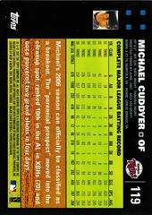 Back Of Card | Michael Cuddyer Baseball Cards 2007 Topps