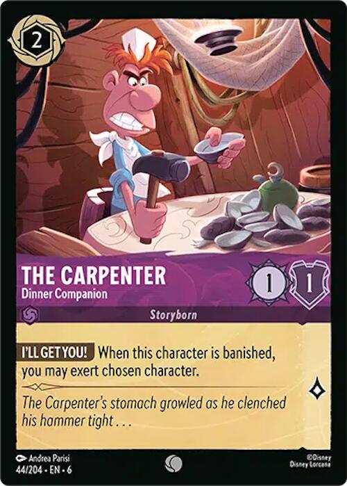 The Carpenter - Dinner Companion #44 Lorcana Azurite Sea