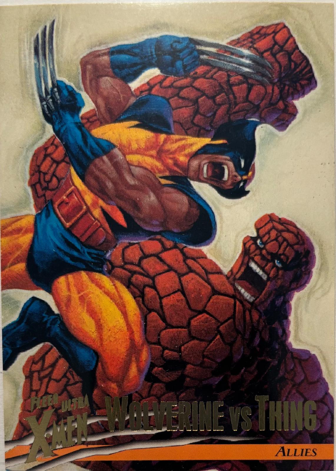 Wolverine vs. Thing #41 Marvel 1996 Ultra X-Men Wolverine