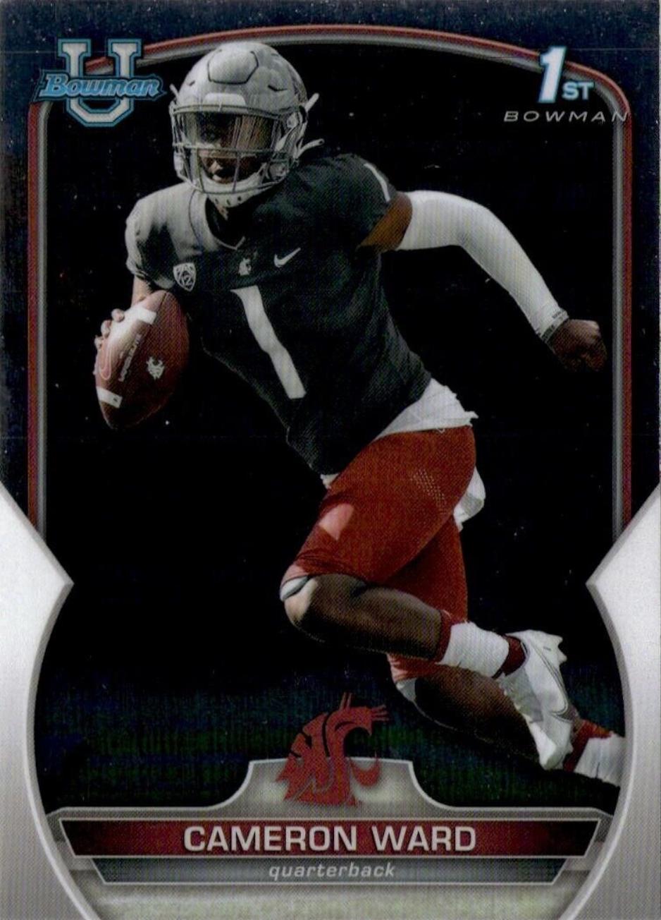 Cameron Ward #34 Football Cards 2022 Bowman Chrome University