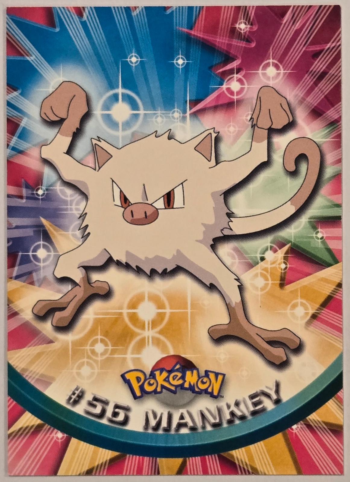 Mankey #56 Pokémon Card from Pokemon 2000 Topps TV Set 