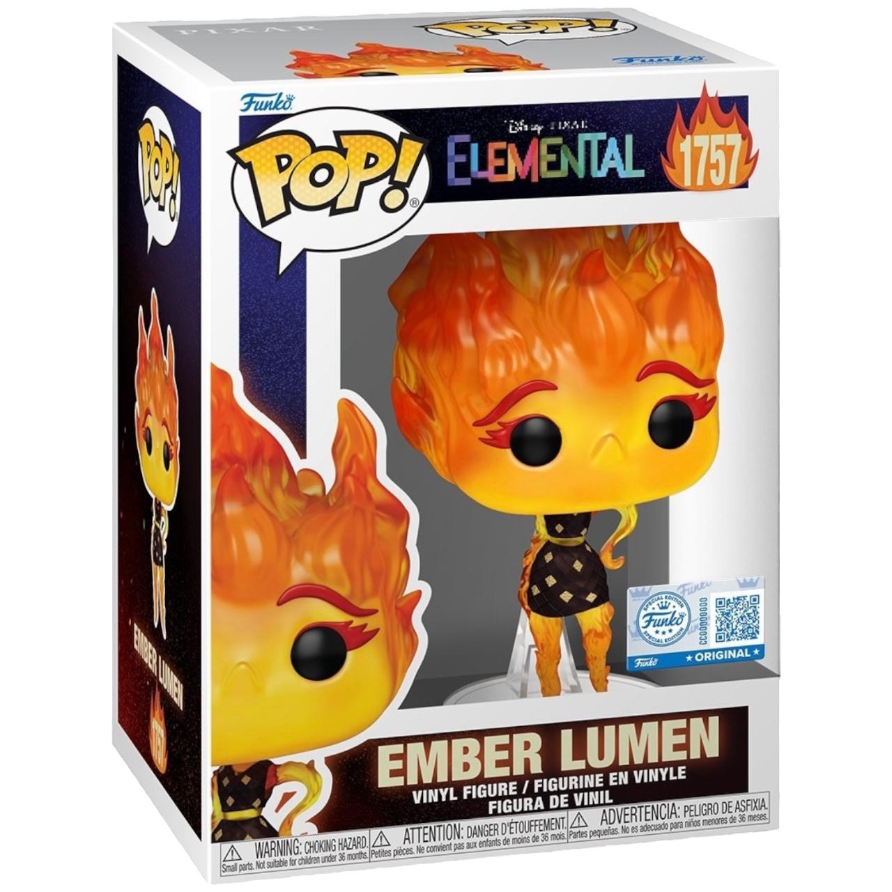 Ember Lumen #1757 Elemental Funko Pop box and figure
