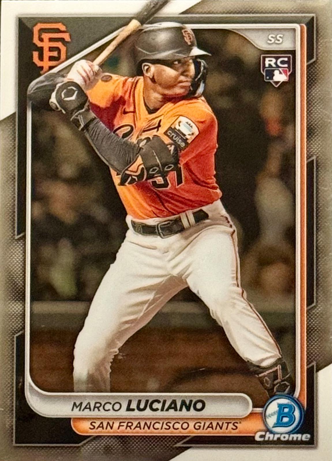 Marco Luciano #43 Baseball Cards 2024 Bowman Chrome