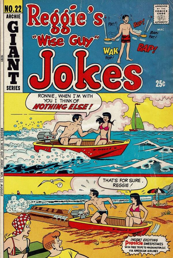 Reggie's Wise Guy Jokes #22 (1972) Comic Books Reggie's Wise Guy Jokes
