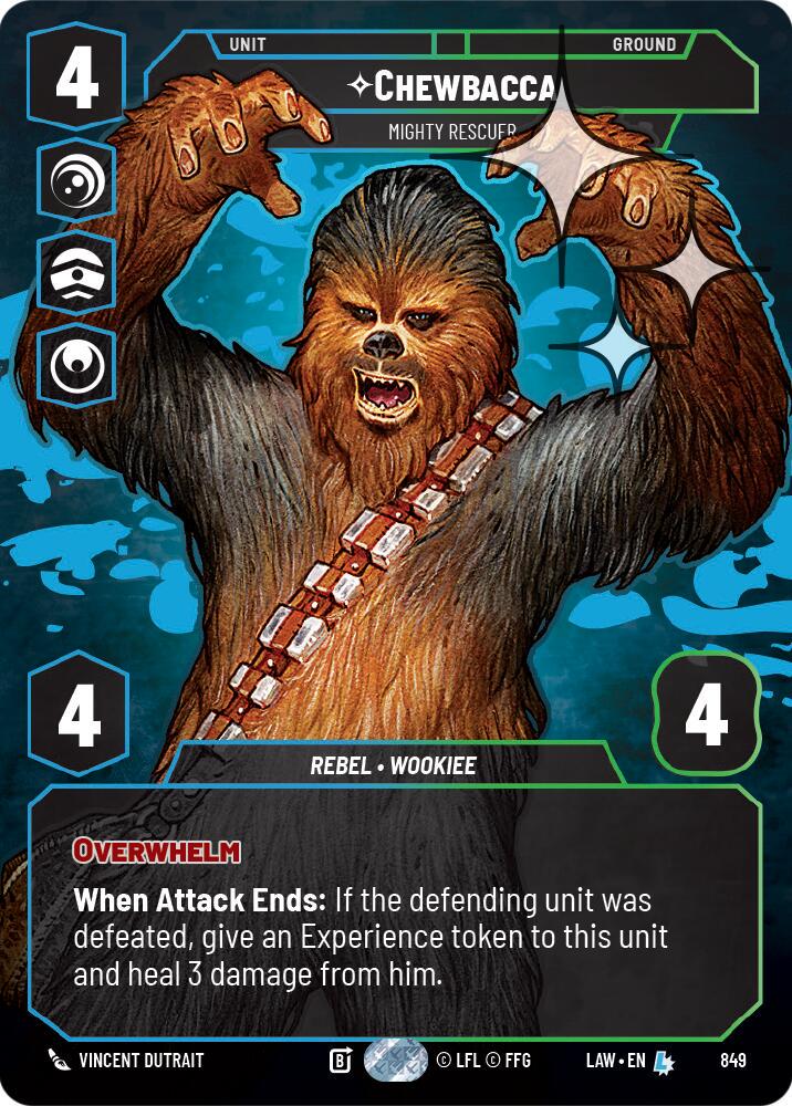 Chewbacca - Mighty Rescuer [Prestige Foil] #849