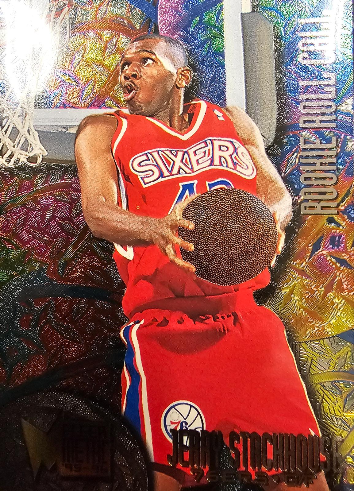 Jerry Stackhouse #R-8 Basketball Cards 1995 Metal Rookie Roll Call