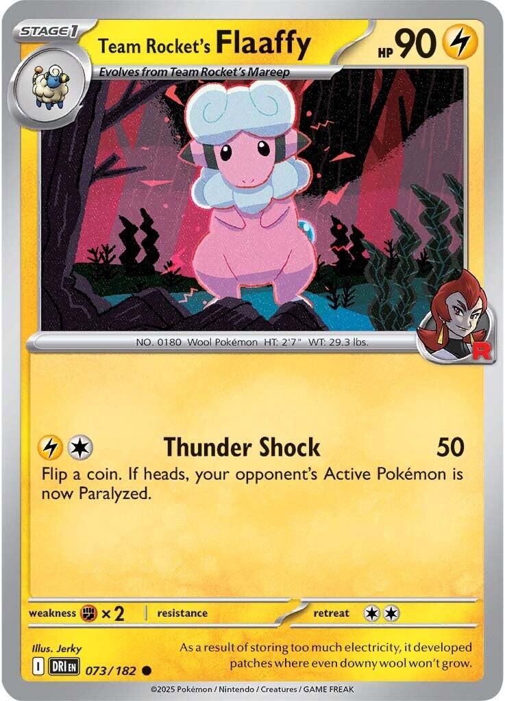 Team Rocket's Flaaffy #73 Pokemon Destined Rivals