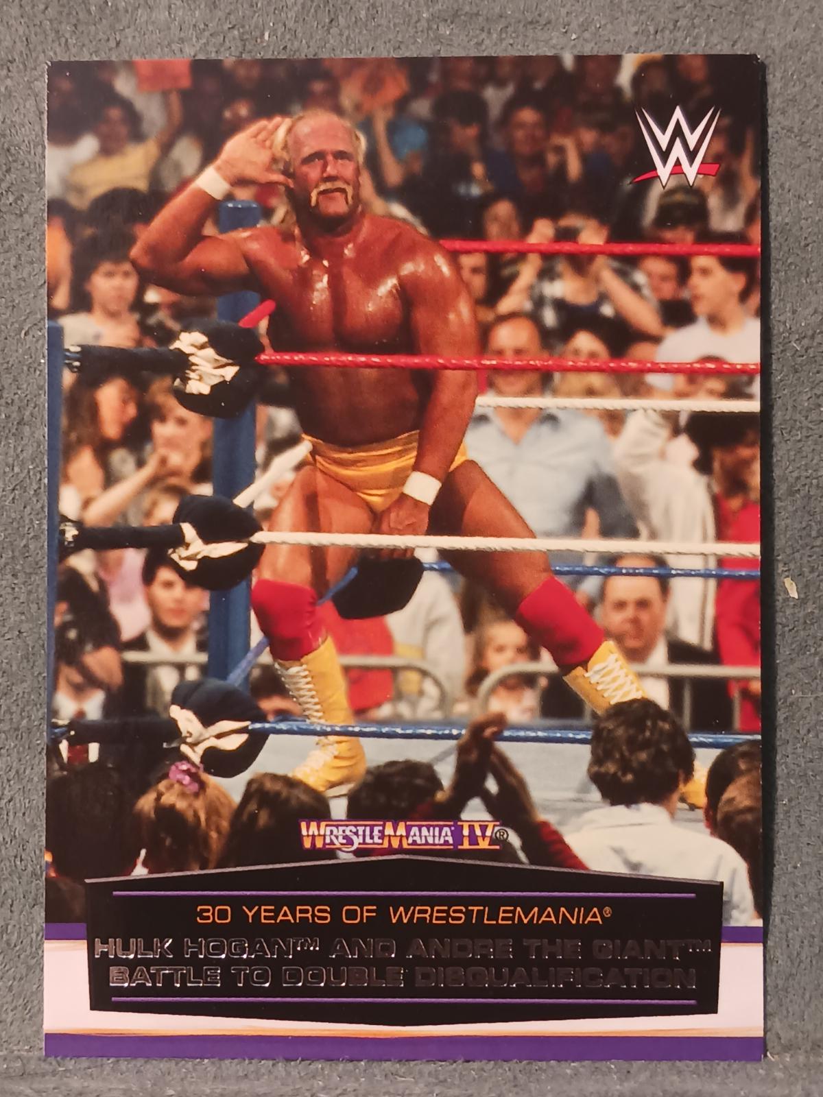 Hulk Hogan and Andre The Giant Battle to Double Disqualification #7 Wrestling Cards 2014 Topps WWE Road to Wrestlemania 30 Years Of