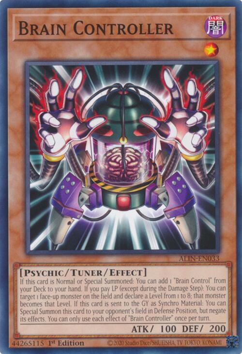 Brain Controller ALIN-EN033 YuGiOh Alliance Insight