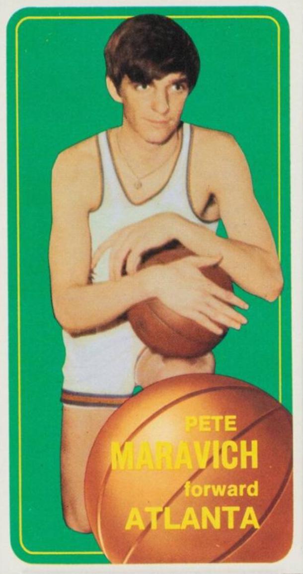 Pete Maravich #123 Basketball Cards 1970 Topps