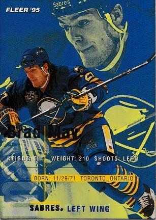 Brad May #24 Hockey Cards 1994 Fleer
