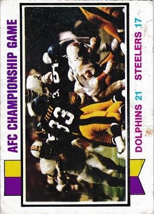 AFC Championship #138 Football Cards 1973 Topps
