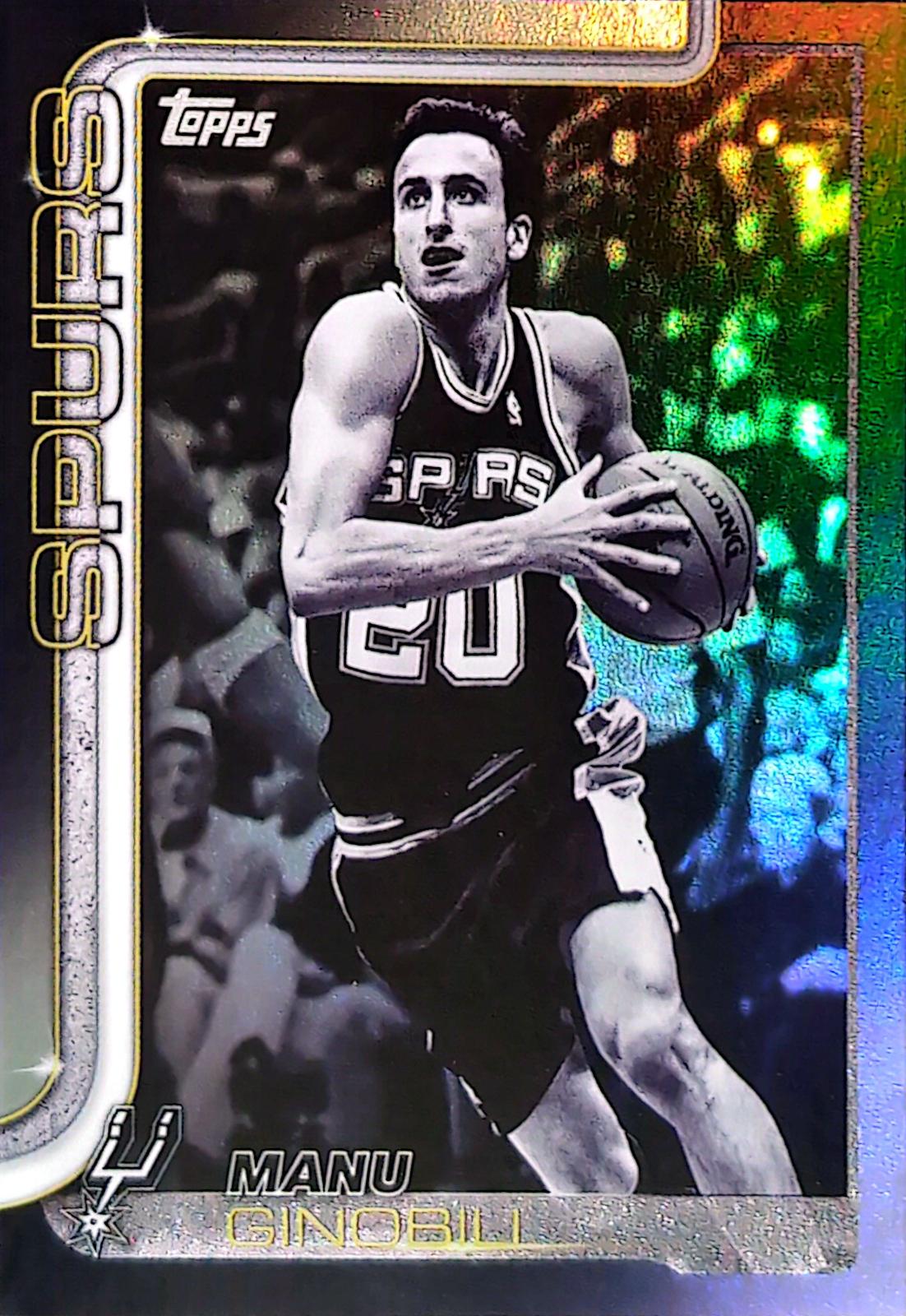 2025 Topps Manu Ginobili [Blackout] #262 card