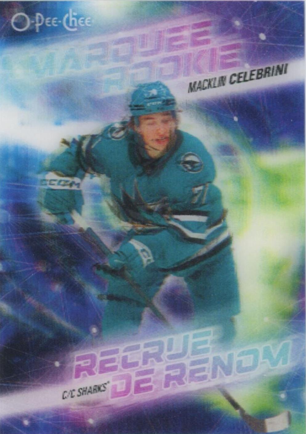 Macklin Celebrini #3D-MC Hockey Cards 2024 O-Pee-Chee 3-D Marquee Rookie
