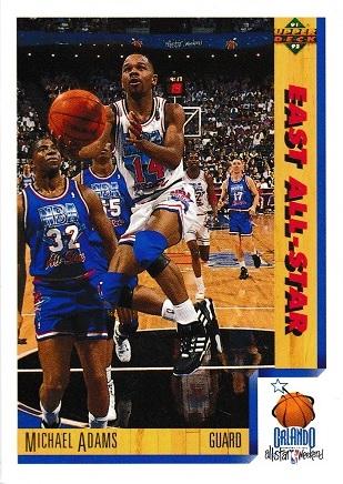 Michael Adams #456 Basketball Cards 1991 Upper Deck