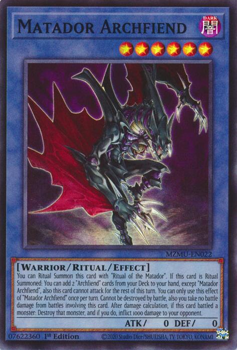 Matador Archfiend MZMU-EN022 Prices | YuGiOh Maze of Muertos | YuGiOh Cards