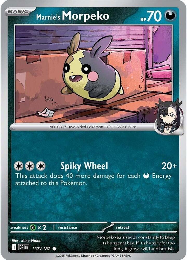 Marnie's Morpeko #137 Pokemon Destined Rivals