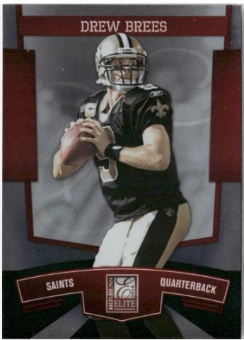 Drew Brees #62 Football Cards 2010 Panini Donruss Elite