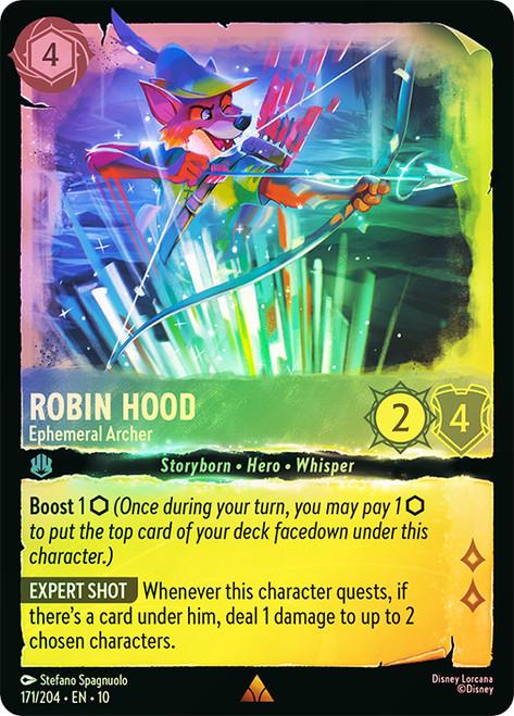 robin hood lorcana cards Robin Hood - Champion of Sherwood - Into the Inklands [LEGENDARY NORMAL]