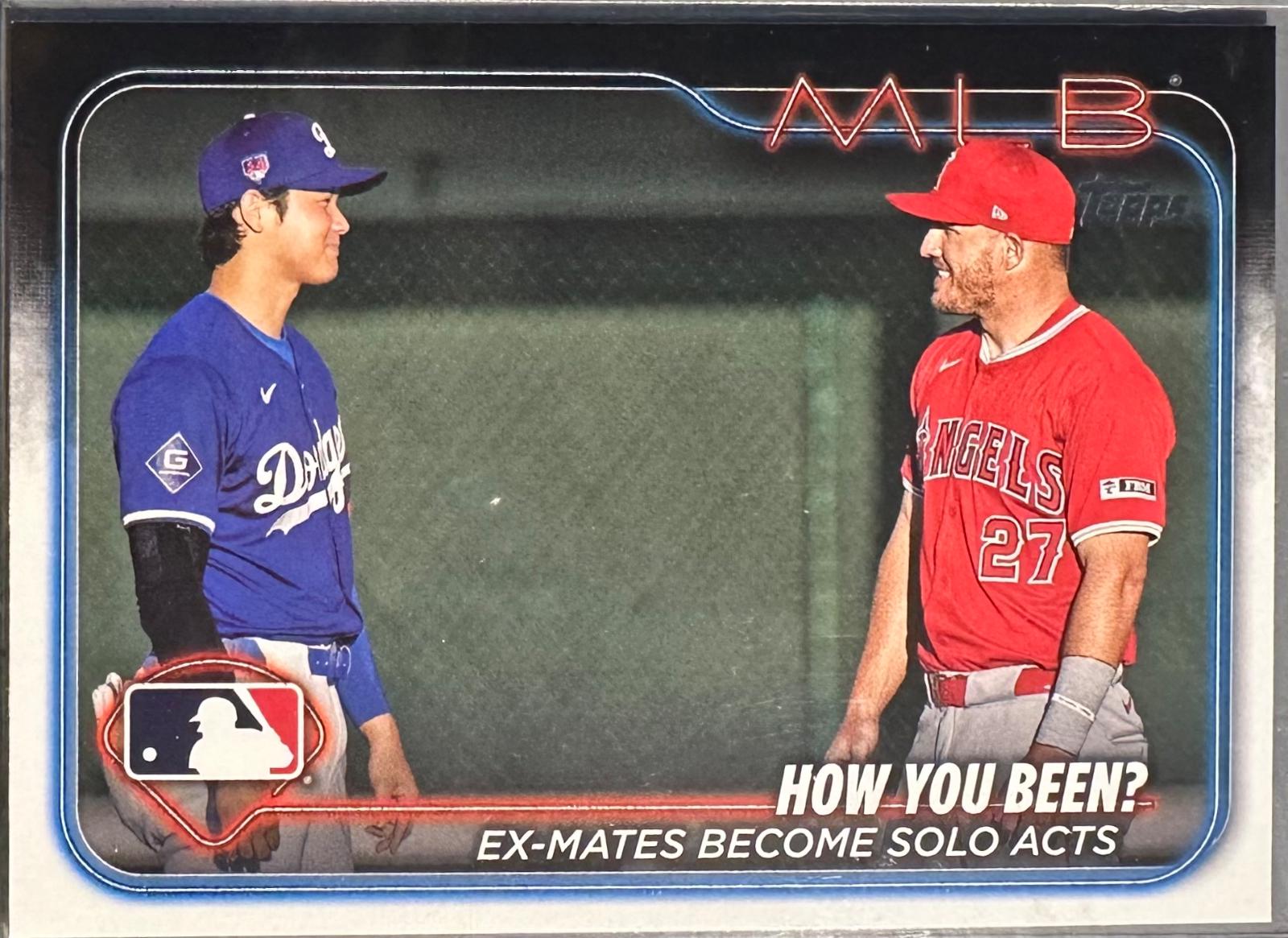 Shohei Ohtani & Mike Trout #US76 Baseball Cards 2024 Topps Update