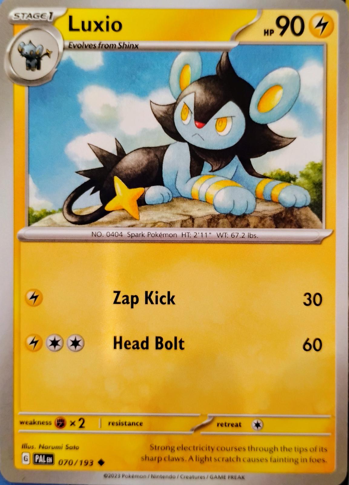Luxio #70 Pokemon Paldea Evolved