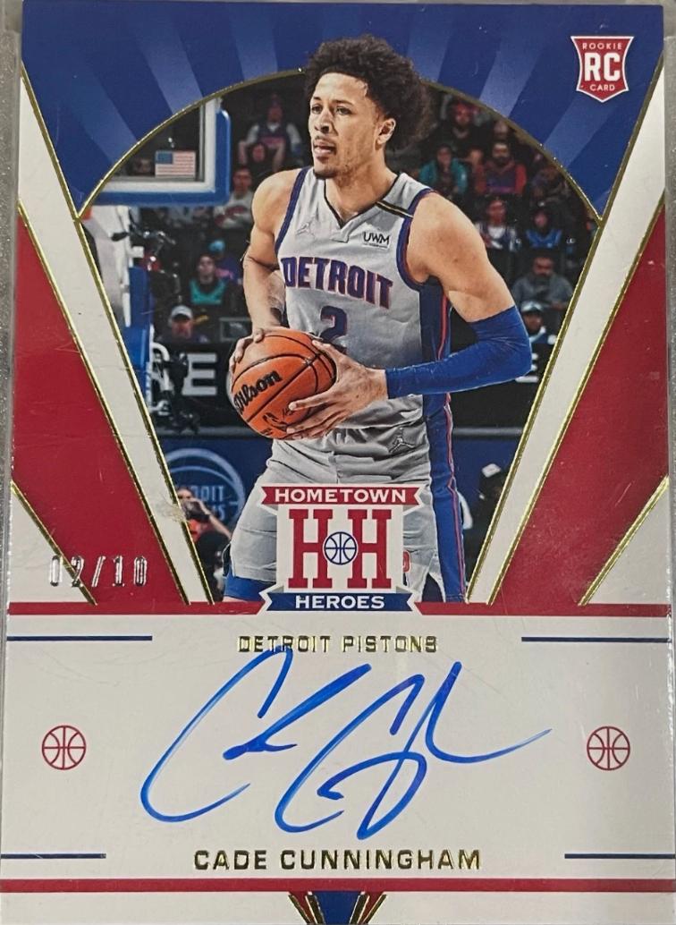 Cade Cunningham #HHR-CCU 2021 Panini Chronicles Hometown Heroes Rookie Autographs Basketball