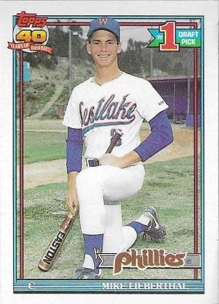 Mike Lieberthal #471 Baseball Cards 1991 Topps