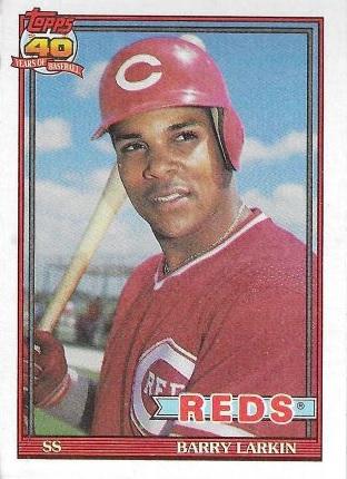 Barry Larkin #730 Baseball Cards 1991 Topps