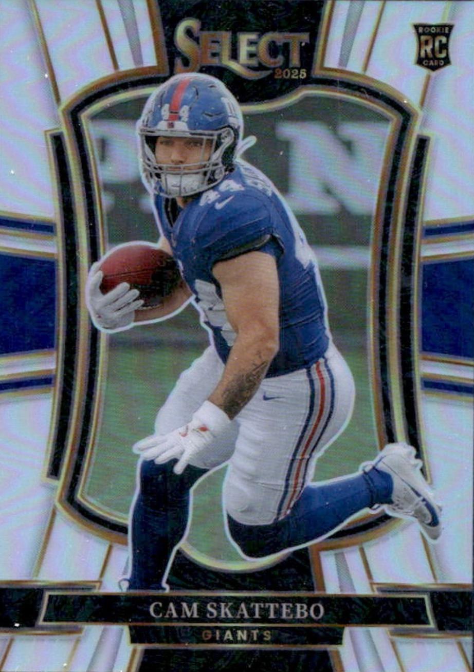 2025 Panini Select Cam Skattebo [Silver Prizm] #195 card