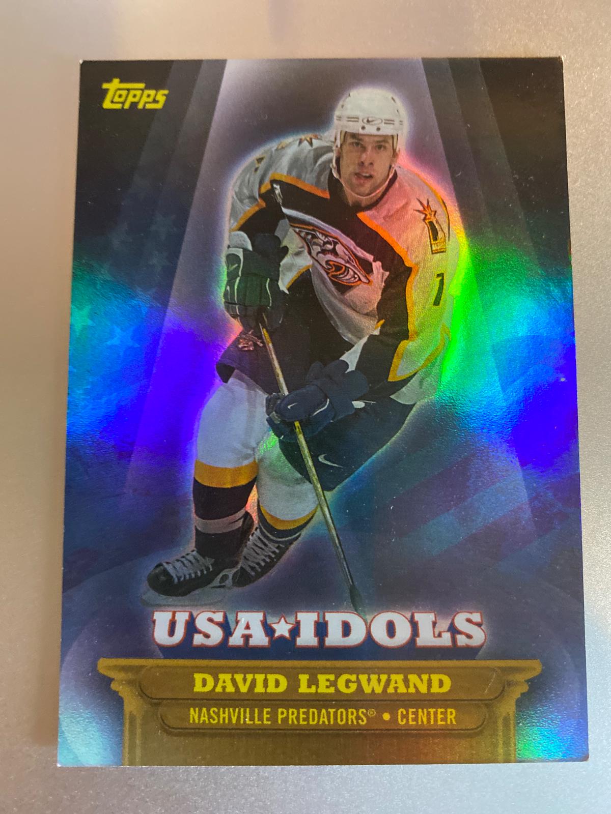 David Legwand #UI-16 Hockey Cards 2003 Topps USA Idols