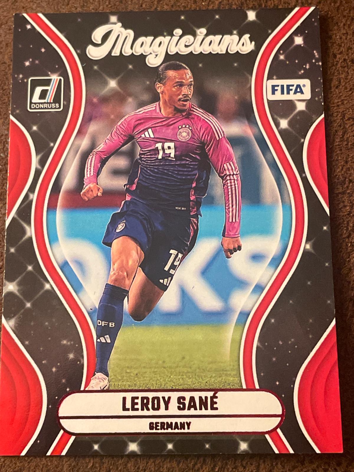 Leroy Sane #3 Soccer Cards 2024 Panini Donruss Magicians