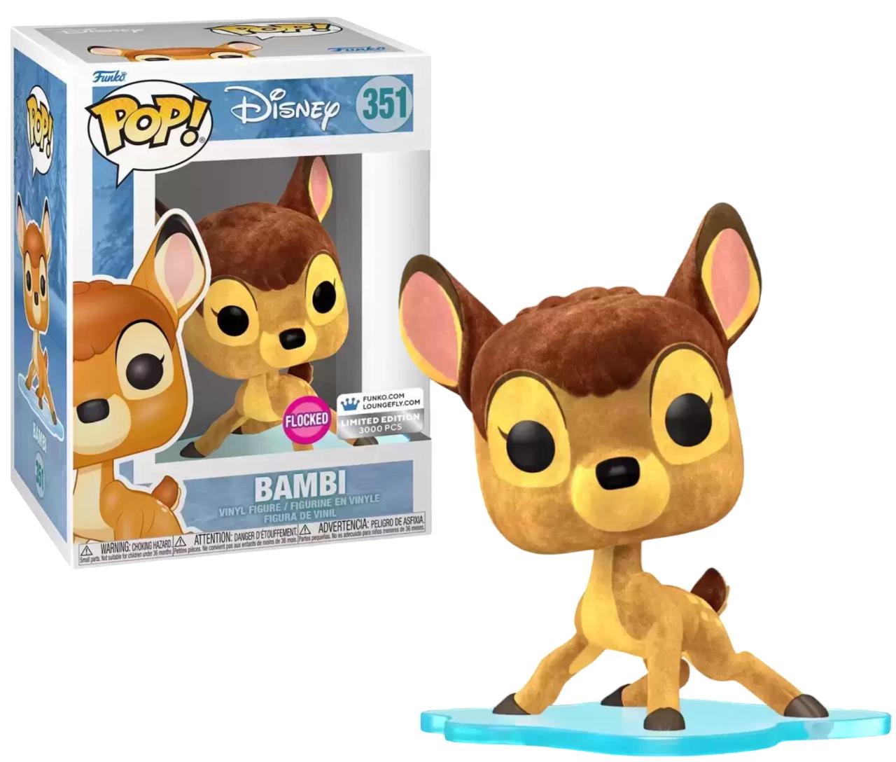 Bambi #351 Funko Pop Flocked Funko Shop exclusive box and figure