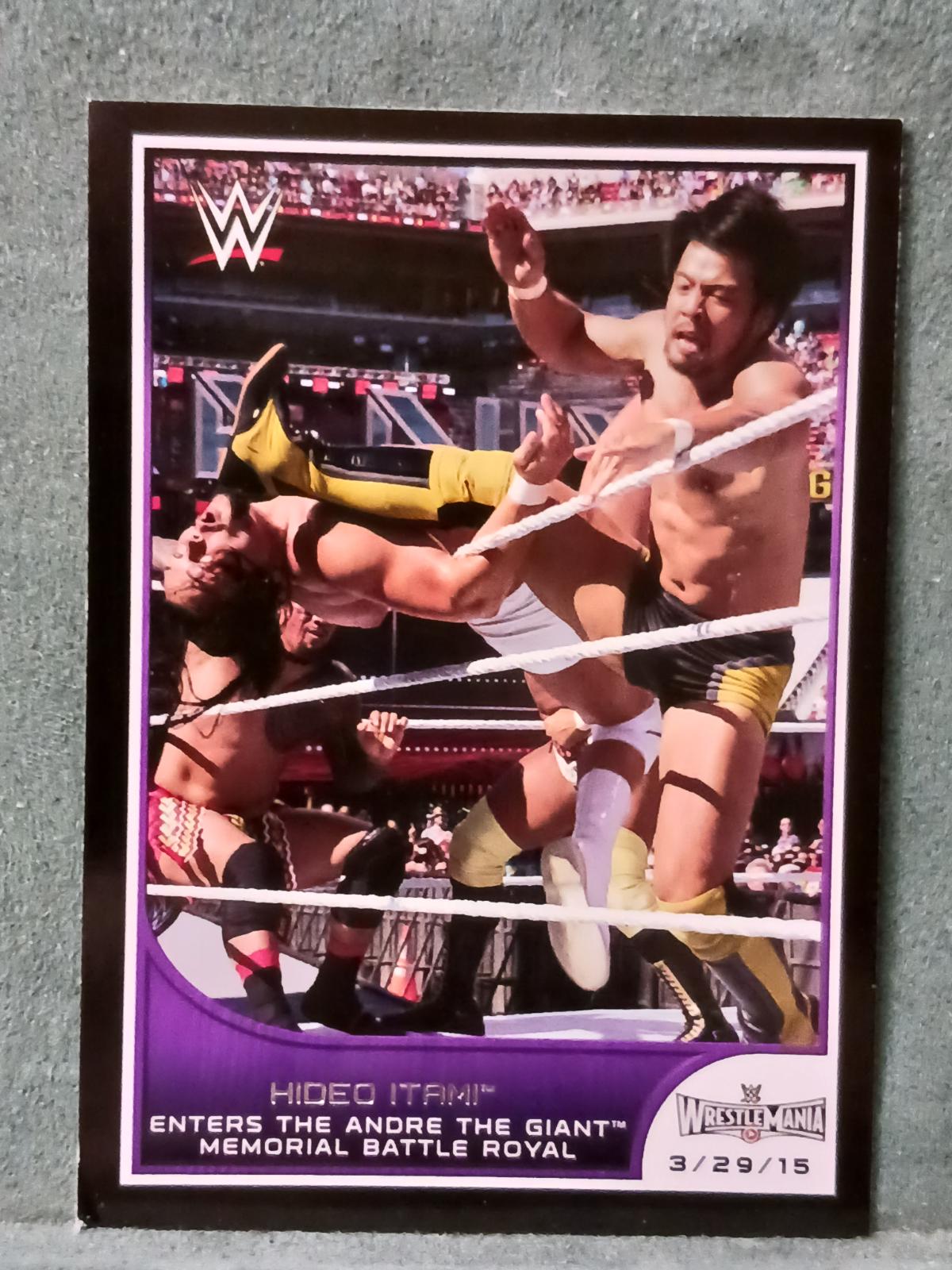 Hideo Itami #6 Wrestling Cards 2016 Topps WWE Road to Wrestlemania