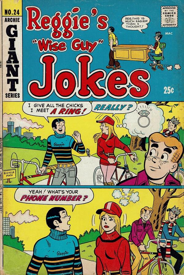 Reggie's Wise Guy Jokes #24 (1973) Comic Books Reggie's Wise Guy Jokes