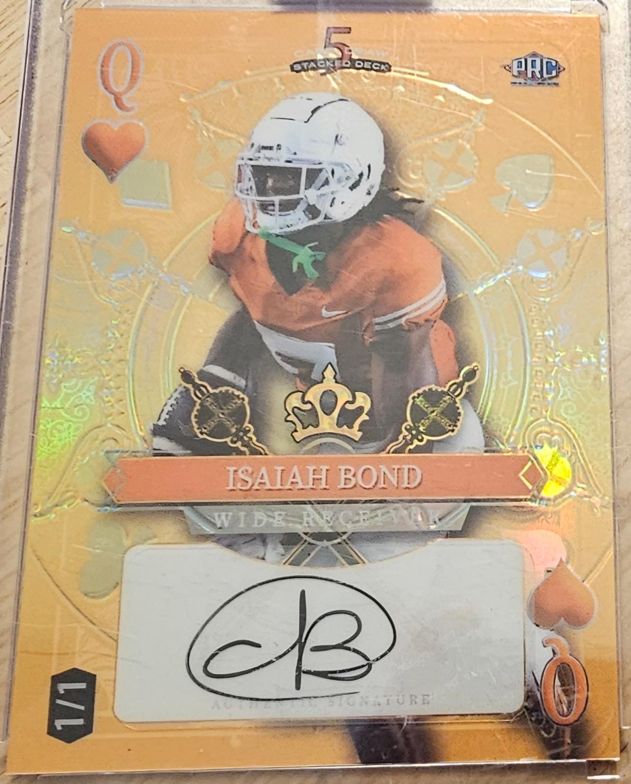 Isaiah Bond [Queen Hearts Gold Rainbow Auto] #SDHH-IBA Prices [Rookie ...