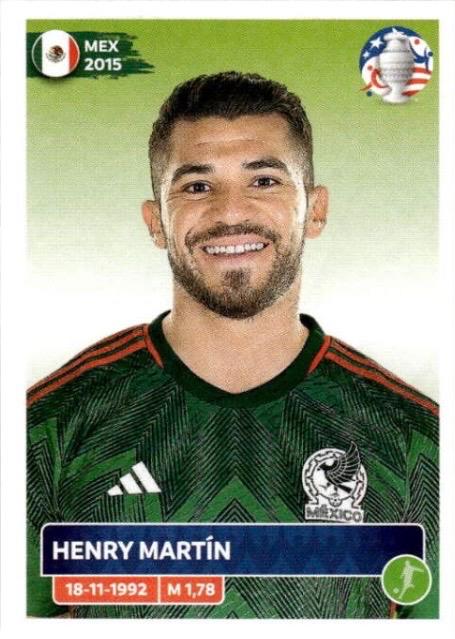 Henry Martin #MEX19 2024 Panini Copa America Sticker Soccer