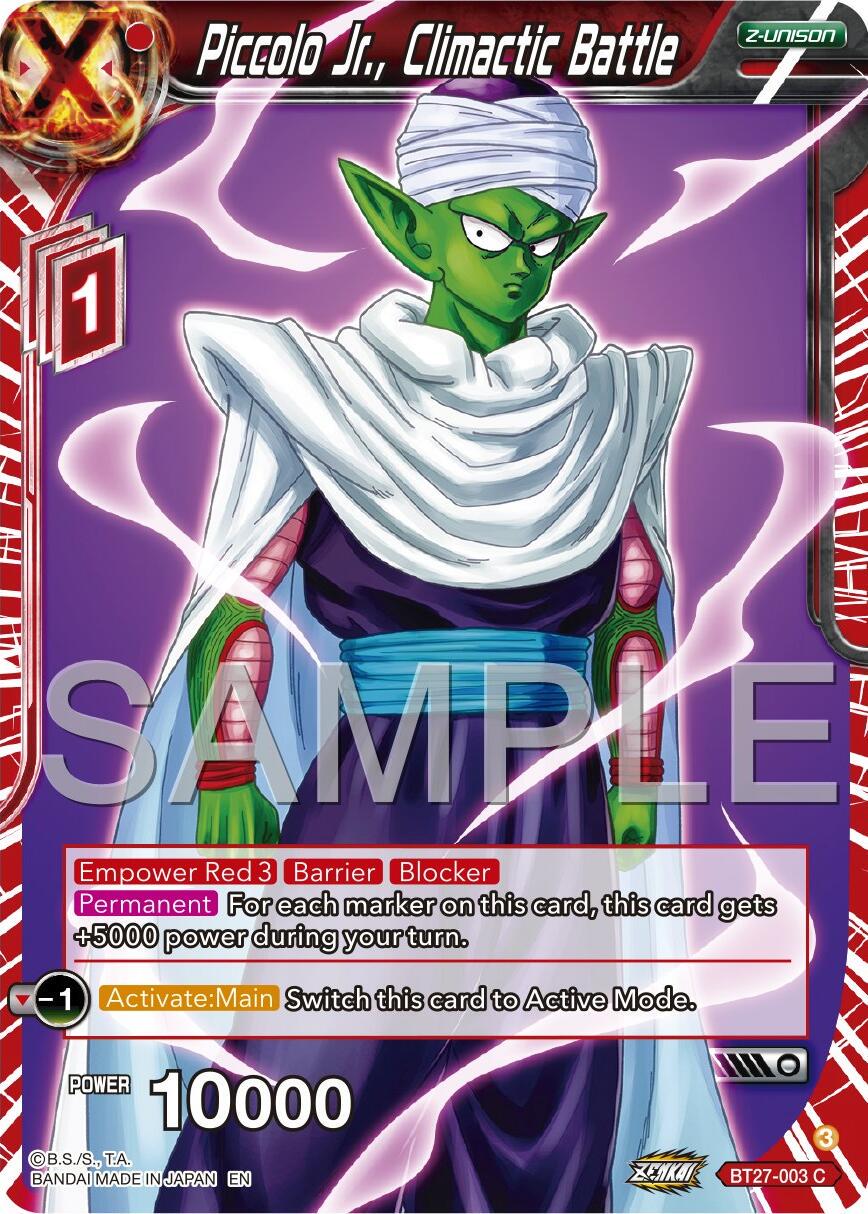 Piccolo Jr., Climactic Battle BT27-003 Dragon Ball Super: History of Z