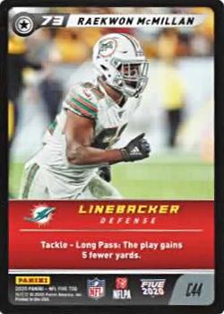Raekwon McMillan #C44 2020 Panini NFL Five