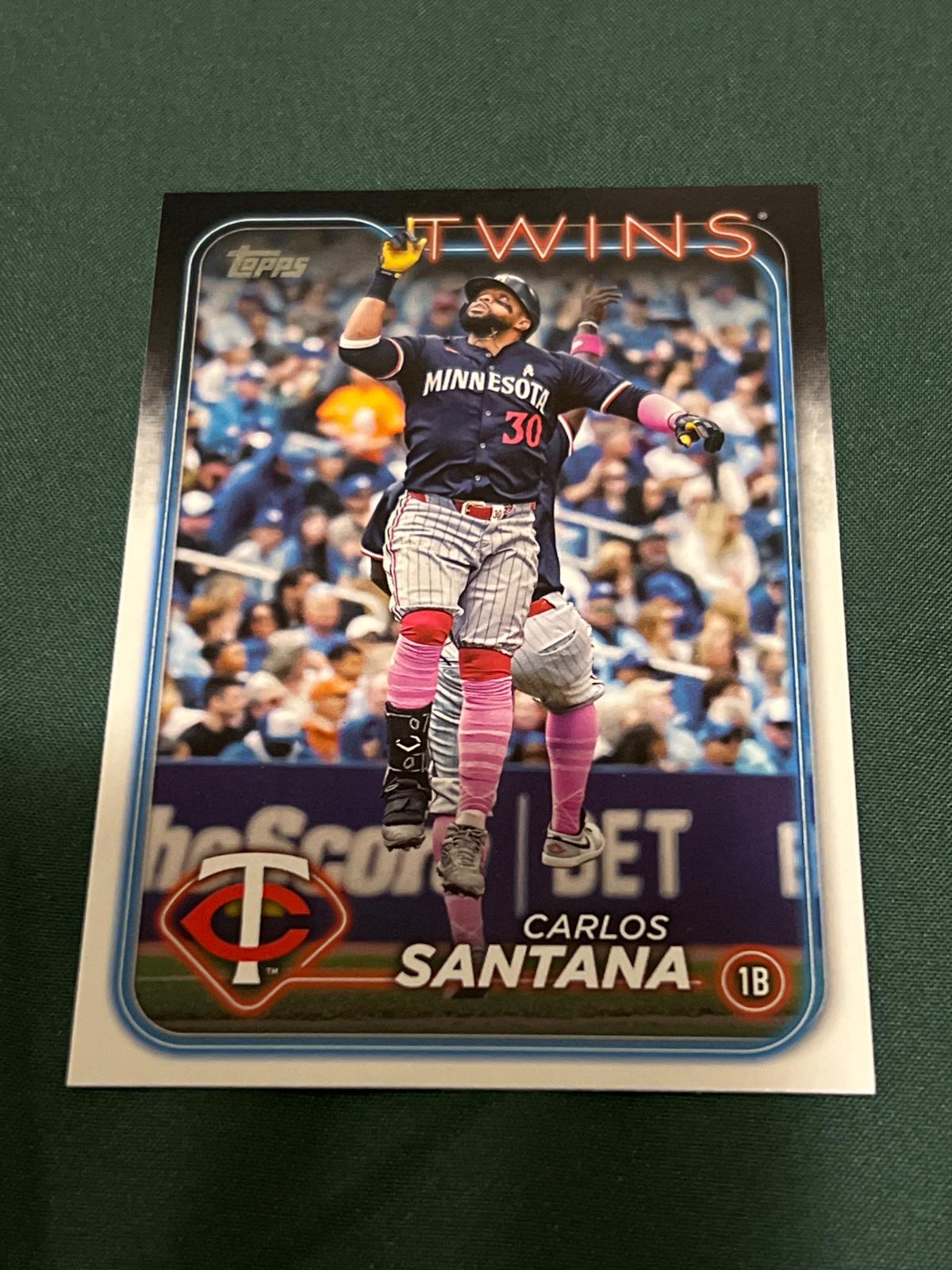 Carlos Santana #US224 Baseball Cards 2024 Topps Update