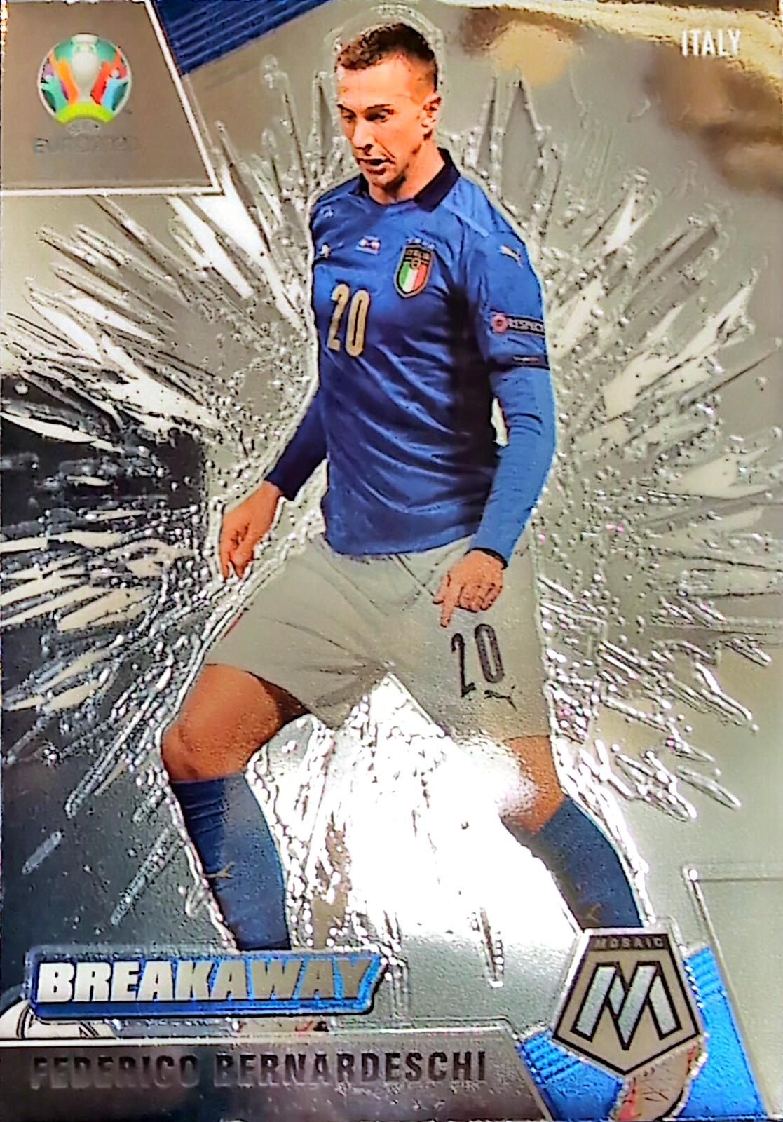 Federico Bernardeschi #29 Soccer Cards 2021 Panini Mosaic UEFA Euro 2020 Breakaway