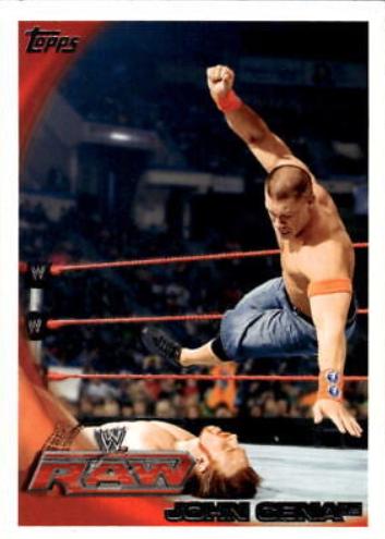 John Cena #1 Wrestling Cards 2010 Topps WWE