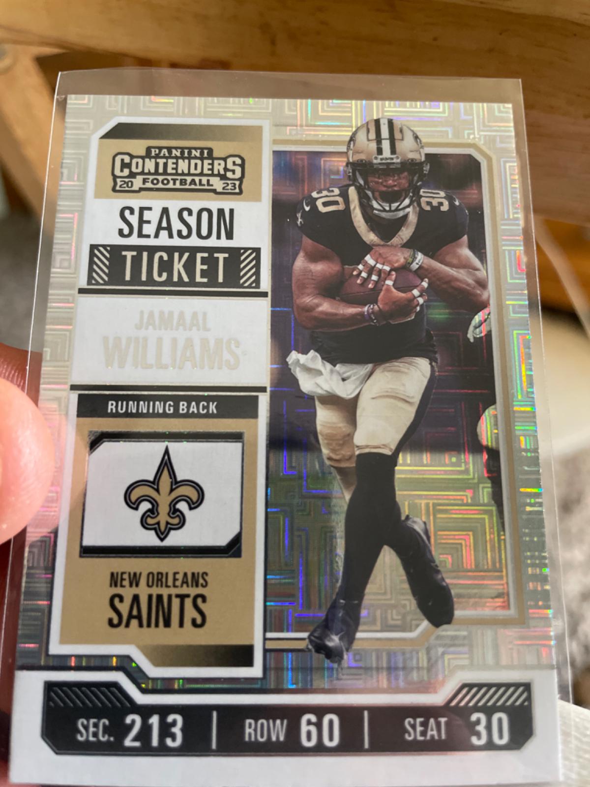 Jamaal Williams #73 Football Cards 2023 Panini Contenders