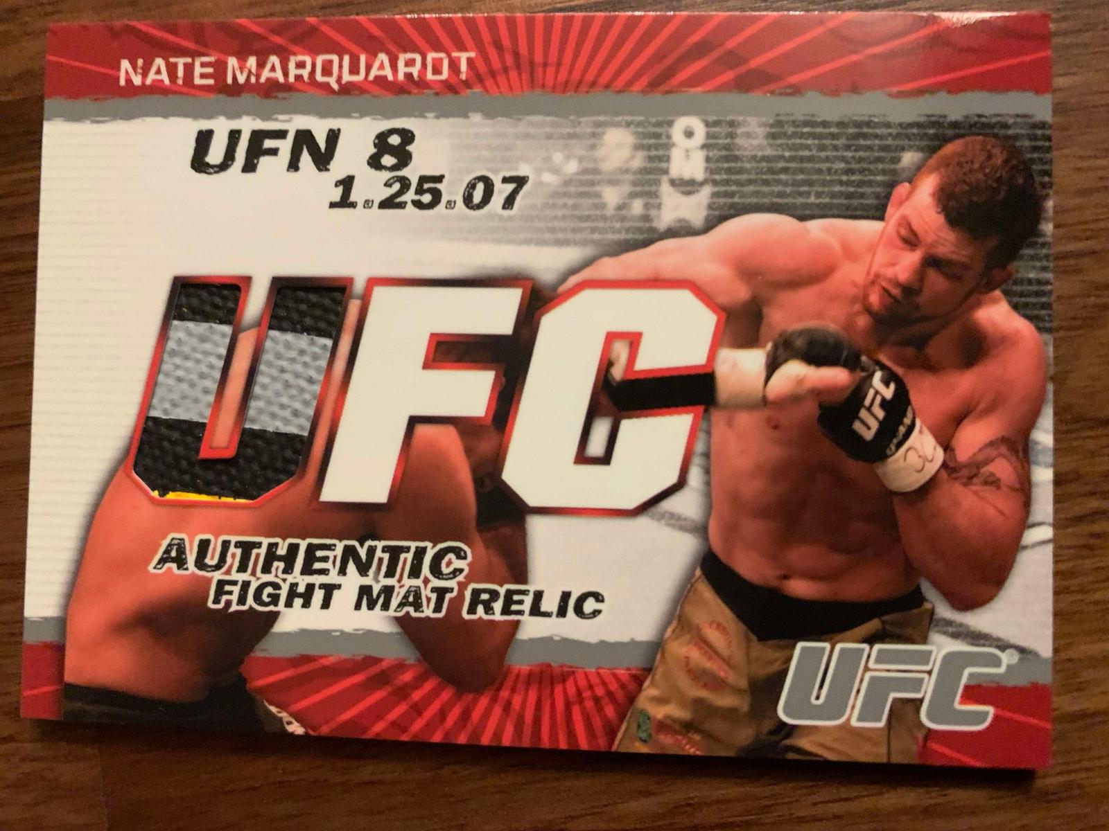 Nate Marquardt #FMNM Ufc Cards 2009 Topps UFC Round 2 Fight Mat Relics