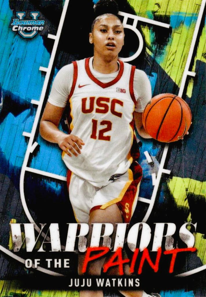 Juju Watkins #WP-18 Basketball Cards 2024 Bowman Chrome University Warriors of the Paint