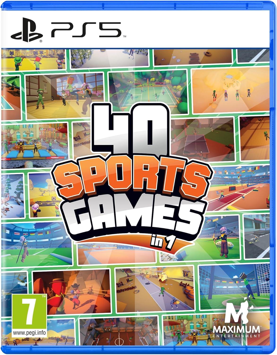 Carátula de 40 Sports Games in 1 para PS5 (edición PAL España)