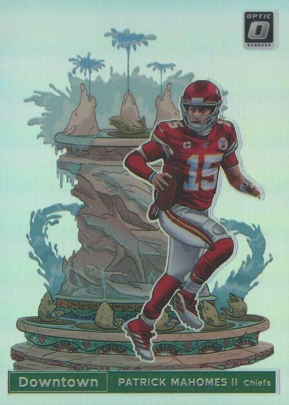 Patrick Mahomes II #DT-3 Football Cards 2020 Panini Donruss Optic Downtown