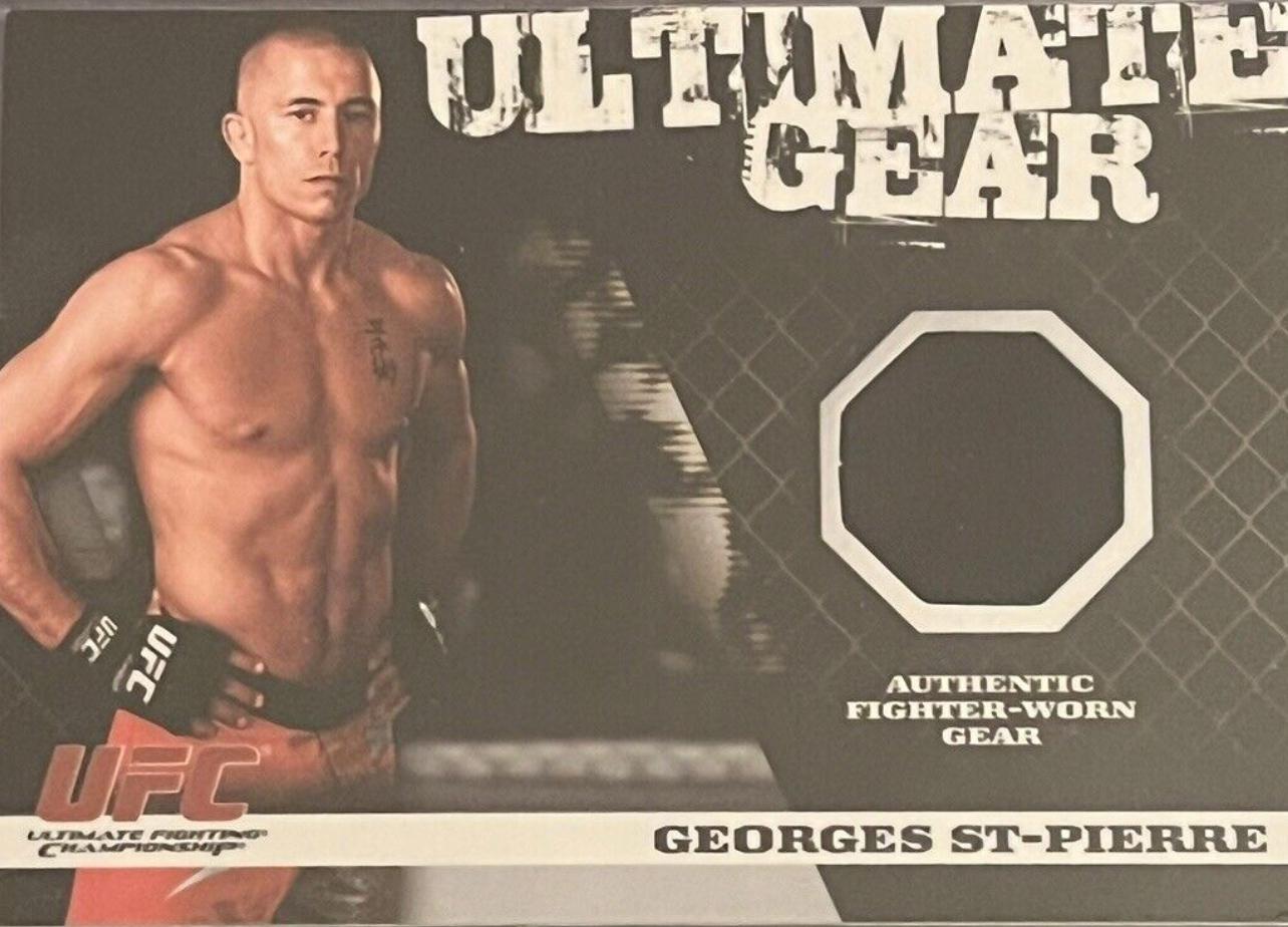 Georges St Pierre #UGGSP Ufc Cards 2009 Topps UFC Round 1 Ultimate Gear