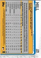 Back Of Card | Tim Hill Baseball Cards 2019 Topps